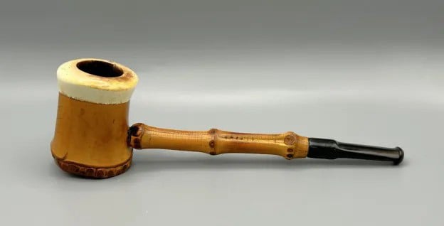 Meerschaum and Bamboo Java Calabash