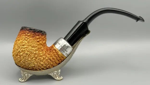 Peterson 314 Sterling Silver Meerschaum Bent Billiard 